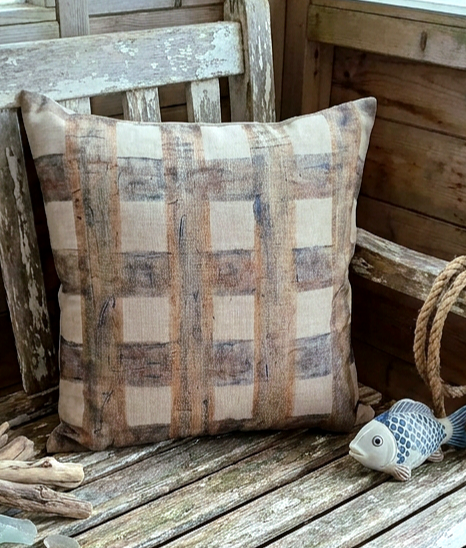 The Seaboard Check Print Cushion