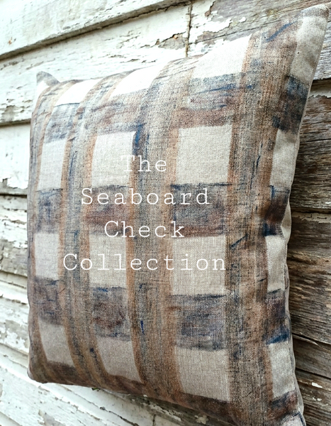 The Seaboard Check Print Cushion