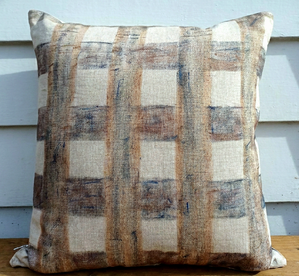 The Seaboard Check Print Cushion