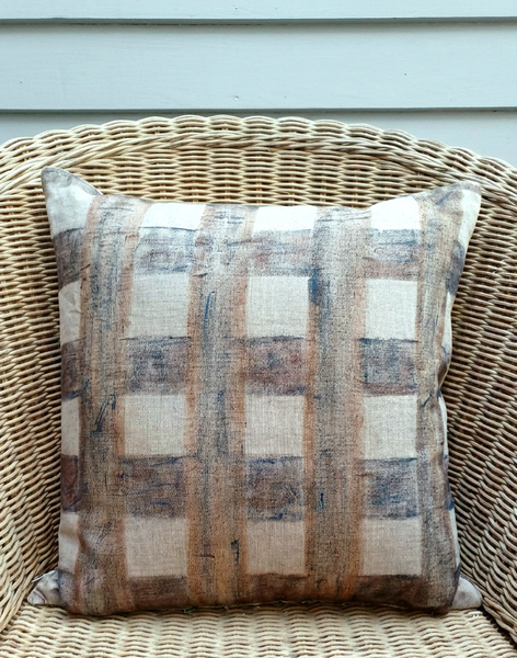 The Seaboard Check Print Cushion