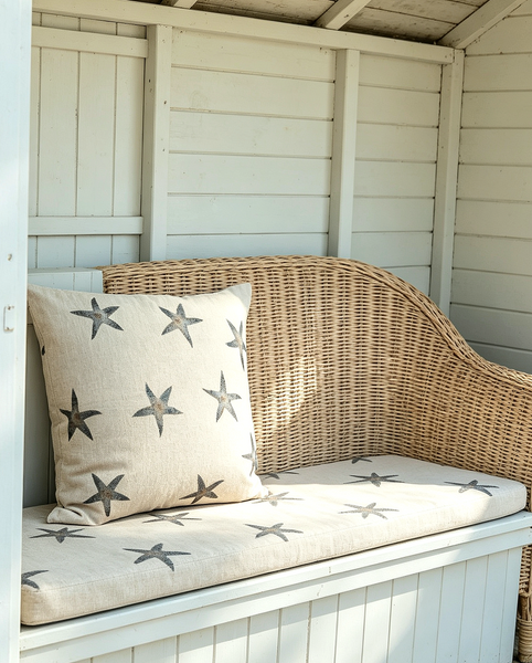 Sea Stars Print Square Cushion