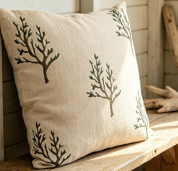 Sea Blooms Square Cushion