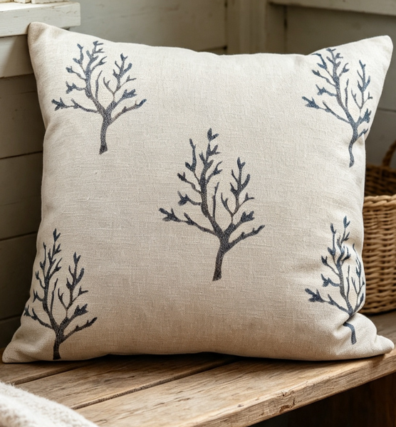 Sea Blooms Square Cushion