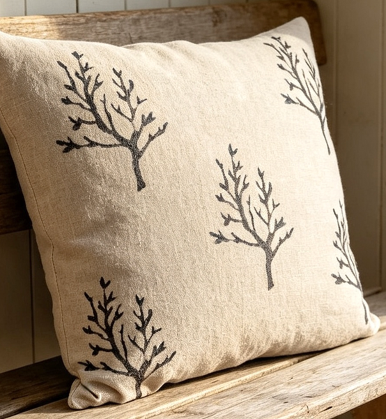 Sea Blooms Square Cushion