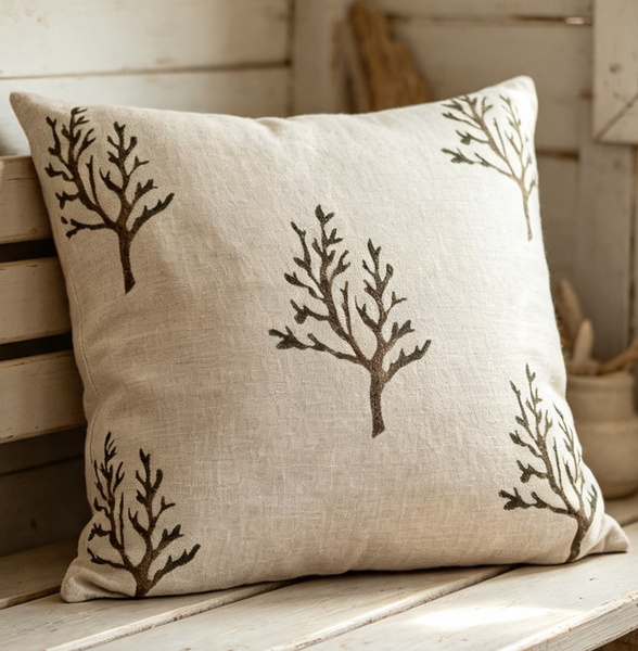 Sea Blooms Square Cushion