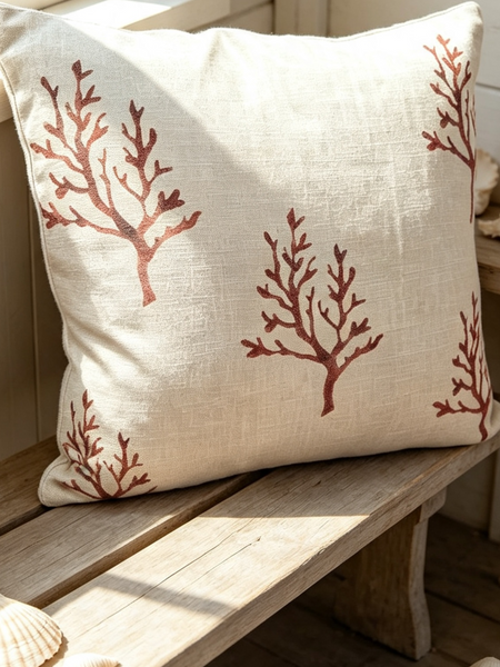 Sea Blooms Square Cushion