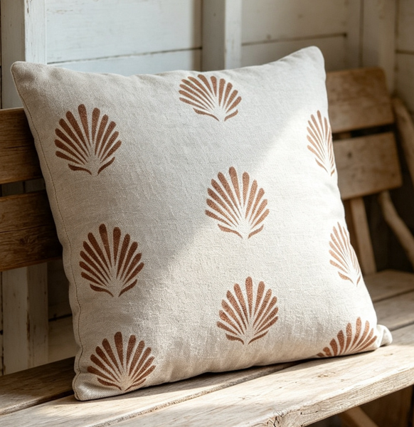 Sea Scallop Square Cushion