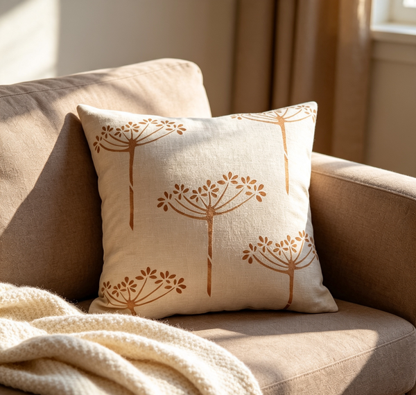 Winter Chervil Square Cushion