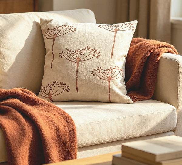 Winter Chervil Square Cushion