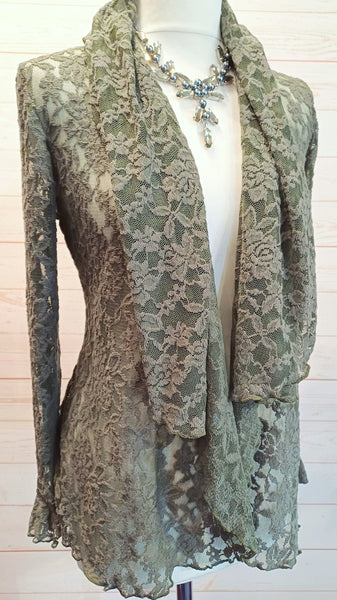 Minuet Stretch Textured Lace Jacket