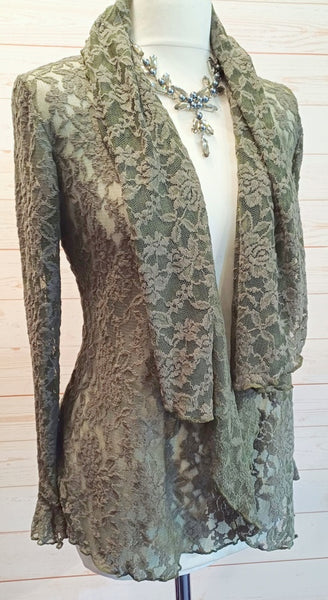 Minuet Stretch Textured Lace Jacket