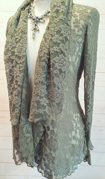 Minuet Stretch Textured Lace Jacket