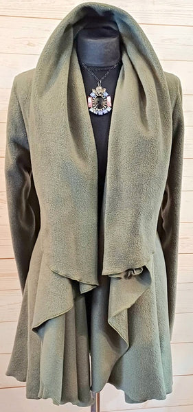 Juliette Luxury Velvet Fleece Swing Coat/Jacket