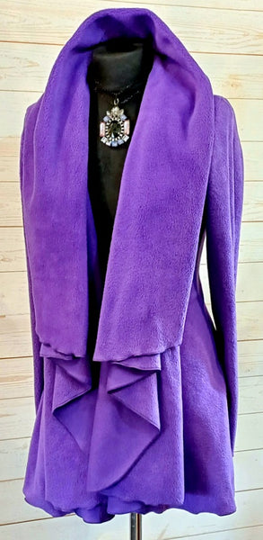 Juliette Luxury Velvet Fleece Swing Coat/Jacket