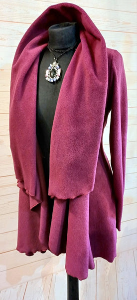 Juliette Luxury Velvet Fleece Swing Coat/Jacket