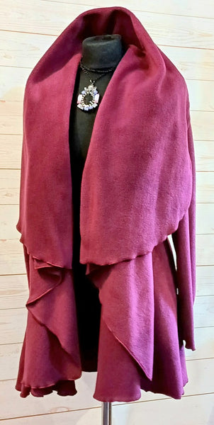 Juliette Luxury Velvet Fleece Swing Coat/Jacket