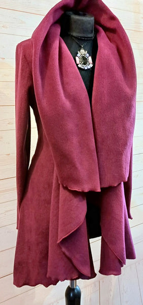 Juliette Luxury Velvet Fleece Swing Coat/Jacket