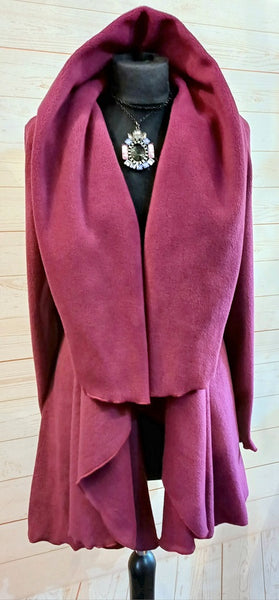 Juliette Luxury Velvet Fleece Swing Coat/Jacket