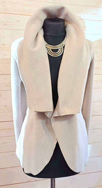 Minuet Luxury Velvet Fleece Shaped Wrap Jacket