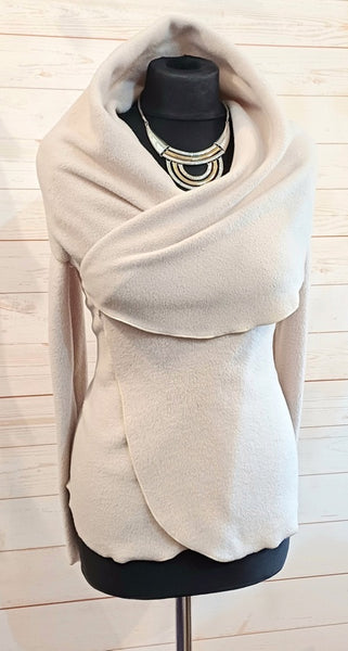 Minuet Luxury Velvet Fleece Shaped Wrap Jacket