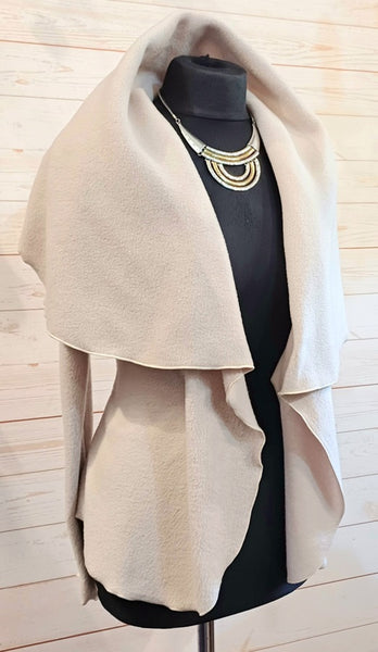 Minuet Luxury Velvet Fleece Shaped Wrap Jacket