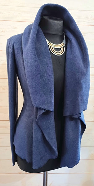 Minuet Luxury Velvet Fleece Shaped Wrap Jacket