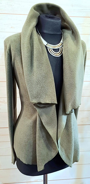 Minuet Luxury Velvet Fleece Shaped Wrap Jacket