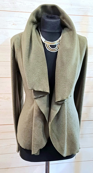 Minuet Luxury Velvet Fleece Shaped Wrap Jacket