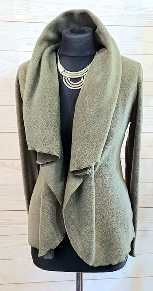 Minuet Luxury Velvet Fleece Shaped Wrap Jacket