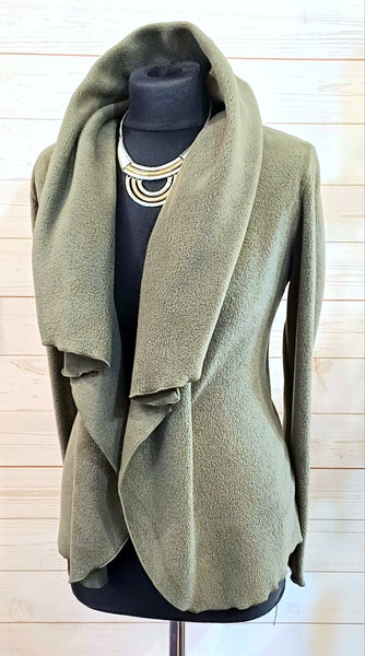 Minuet Luxury Velvet Fleece Shaped Wrap Jacket