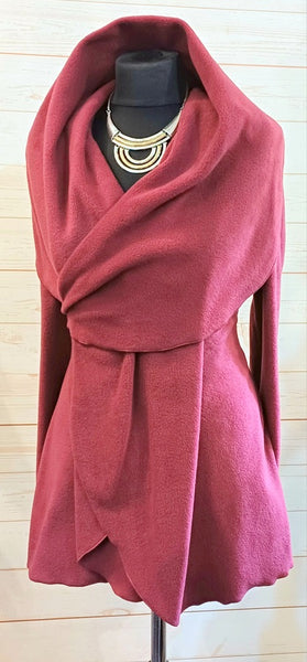 Octavia Luxury Velvet Fleece Wrap Jacket