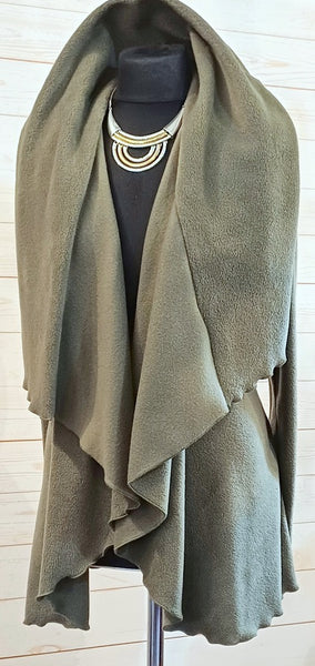 Octavia Luxury Velvet Fleece Wrap Jacket