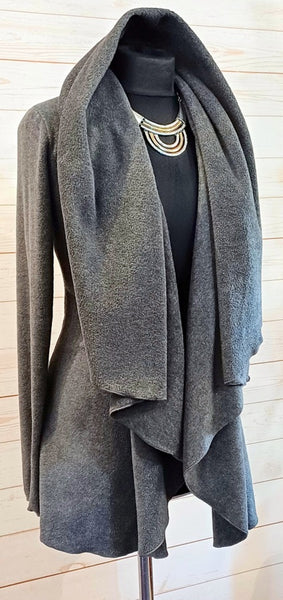 Octavia Luxury Velvet Fleece  Wrap Jacket