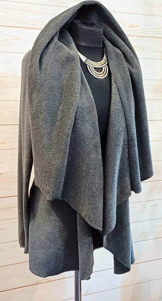 Octavia Luxury Velvet Fleece  Wrap Jacket