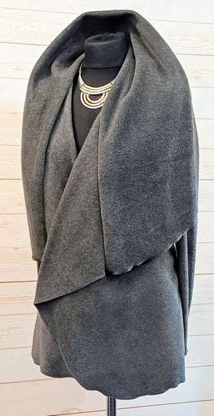 Octavia Luxury Velvet Fleece  Wrap Jacket