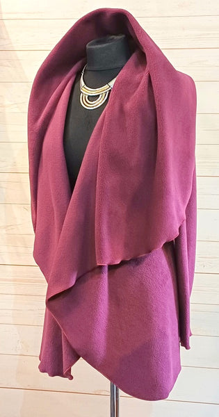 Octavia Luxury Velvet Fleece Wrap Jacket