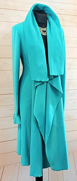 Rhapsody Luxury Velvet Fleece Long Wrap Coat