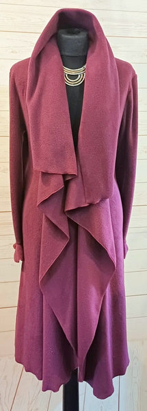 Rhapsody Luxury Velvet Fleece Long Wrap Coat