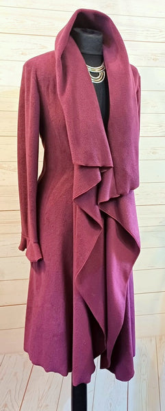 Rhapsody Luxury Velvet Fleece Long Wrap Coat