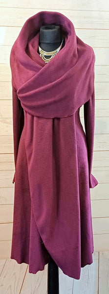 Rhapsody Luxury Velvet Fleece Long Wrap Coat