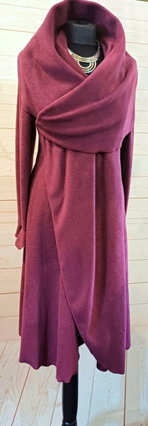 Rhapsody Luxury Velvet Fleece Long Wrap Coat