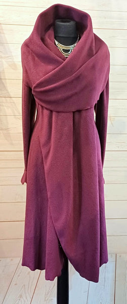 Rhapsody Luxury Velvet Fleece Long Wrap Coat