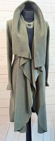 Rhapsody Luxury Velvet Fleece Wrap Coat