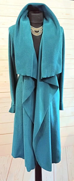 Rhapsody Luxury Velvet Fleece Wrap Coat