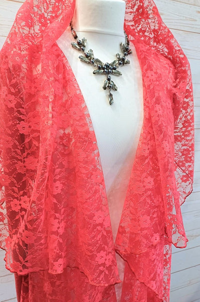 Juliette Lace Wrap Coat/Jacket