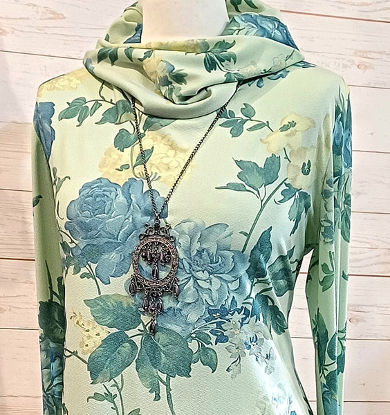 Monet Stretch Crepe Jersey Print Tunic