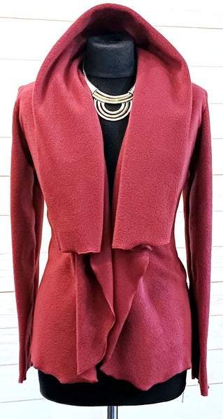 Minuet Luxury Velvet Fleece Shaped Wrap Jacket