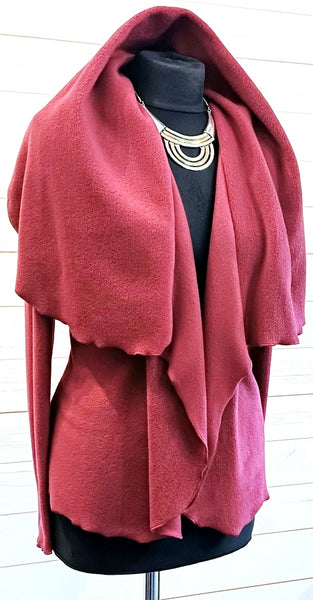 Minuet Luxury Velvet Fleece Shaped Wrap Jacket