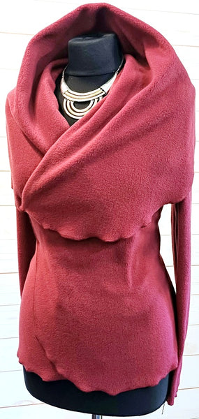 Minuet Luxury Velvet Fleece Shaped Wrap Jacket