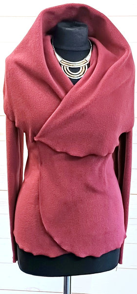 Minuet Luxury Velvet Fleece Shaped Wrap Jacket